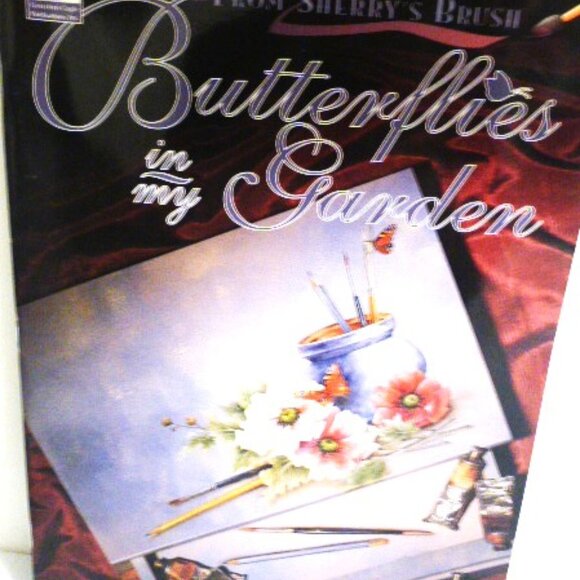 Craft Magazine BUTTERFLIES in my GARDEN Sherry Nelson Hand Painted Bird Flowers - Picture 1 of 6